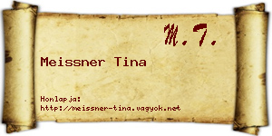 Meissner Tina névjegykártya